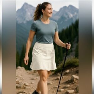 Cream Royal Robbins NWOT Discovery Stretch UPF 50 Activity Skirt Tennis Nylon